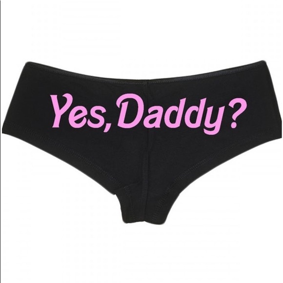 Other - YES DADDY WOMENS BLACK SUBMISSIVE CHEEKY PANTIES